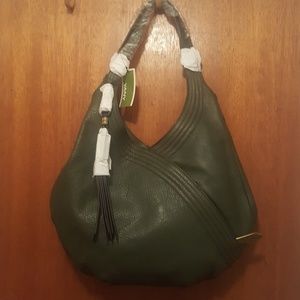 OrYANY Olive Green Leather Handbag